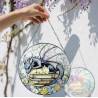 Dream Catcher with Sleeping Dragon – Stained Glass Style Bookish Fantasy Decor