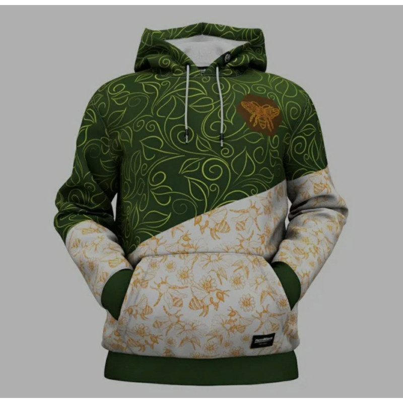 Freshhoods Floral Bee Hoodie – Size XL