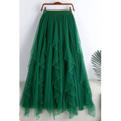 Bottle Green Tulle Skirt – Size L/XL