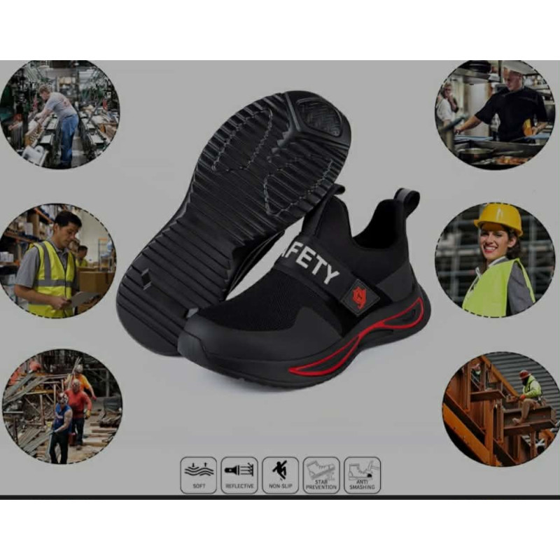 Taergu Safety Shoes S1/S3 Steel Toe Cap – Size 39 (UK 6)