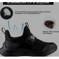 Taergu Safety Shoes S1/S3 Steel Toe Cap – Size 39 (UK 6)