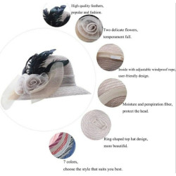 🌸 Elegant Blush Rose Hat Description