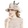 🌸 Elegant Blush Rose Hat Description