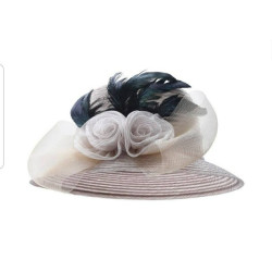 🌸 Elegant Blush Rose Hat Description