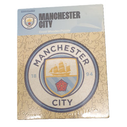 Manchester City crest wooden puzzle