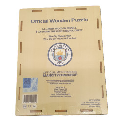 Manchester City crest wooden puzzle