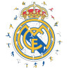 Iconic Puzzles Real Madrid Logo Wooden Puzzle – Size L, 500 Pieces