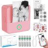 eSynic Pink Mini Portable Thermal Printer for Phone