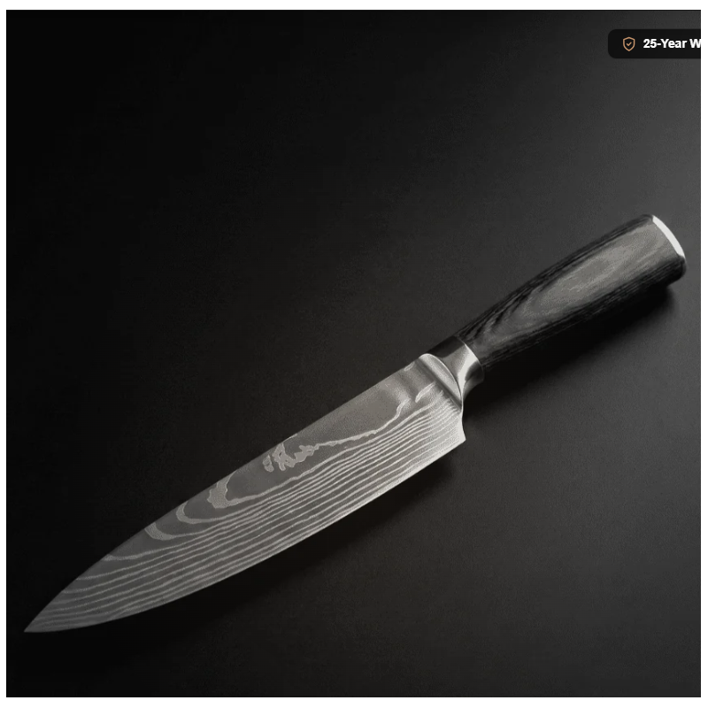 Japanese-Style Chef's Knife – 8.1 Inch (20.5 cm) Precision Blade