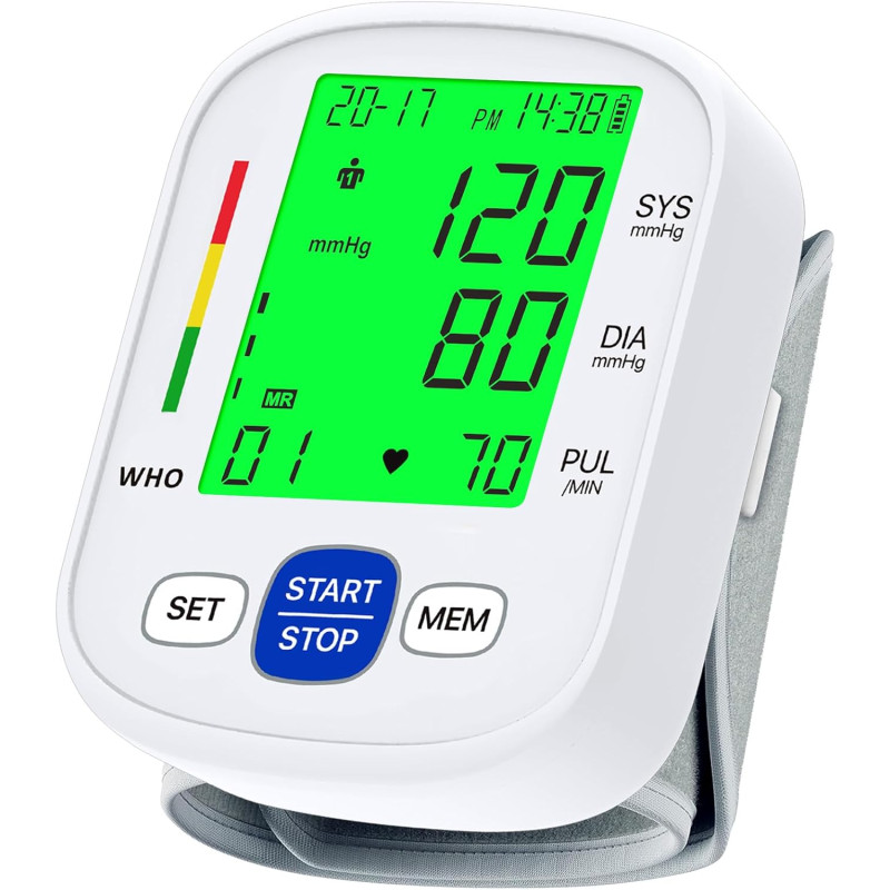 FACEIL BSX325 Wrist Blood Pressure Monitor – Automatic Digital Blood Pressure & Pulse Monitor