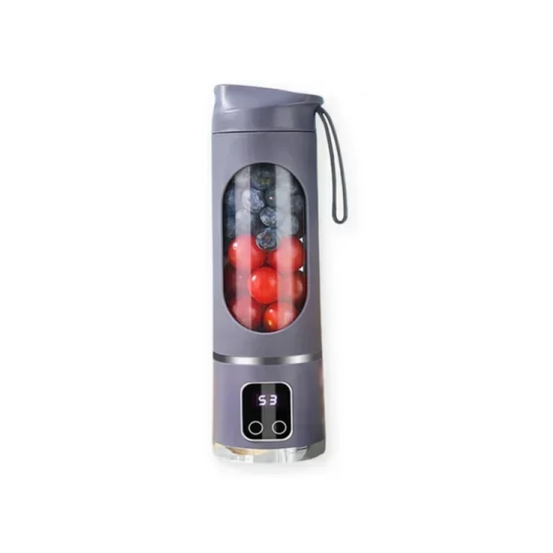 HS-860 Portable Juicing Cup – Grey USB Rechargeable Mini Blender