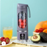 HS-860 Portable Juicing Cup – Grey USB Rechargeable Mini Blender
