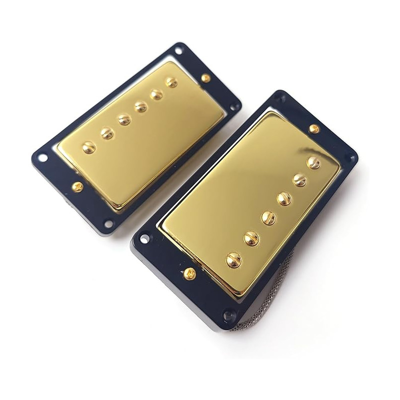 Yibuy Alnico Humbucker Pickup Set – 2-Pack Neck & Bridge Pickups with Wiring Harness