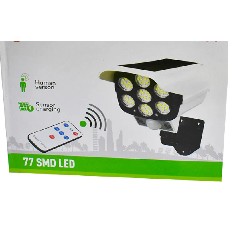 2178T Solar Sensor Light – 77 LED Outdoor Motion Sensor Security Wall Light