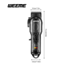WEEME Professional Hair Clipper – Black Spiral Design with 4 Limit Combs