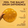 The Balmy Drum – 11-Note 10-Inch Steel Tongue Drum Set with Music Book
