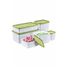 DecilleHome No Frost 6pc Storage Box Set Quick Freezing Flexible Containers