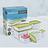 DecilleHome No Frost 6pc Storage Box Set Quick Freezing Flexible Containers