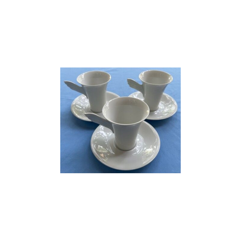 Rosenthal Studio Linie Germany Mythos Winged White Cup and Saucer Set