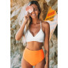 Swimsuit Orange and White