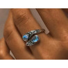 Adjustable Dual Stone Ring