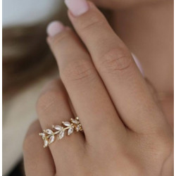 Adjustable ring leaves
