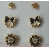 Earrings, Set Of 3 Pairs