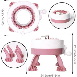 Needle Knitting Machine with Row Counter