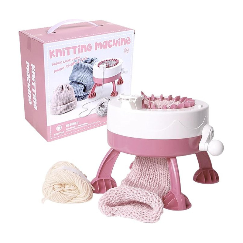 Needle Knitting Machine with Row Counter