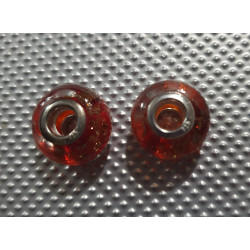 Charms 925 set of 2 red