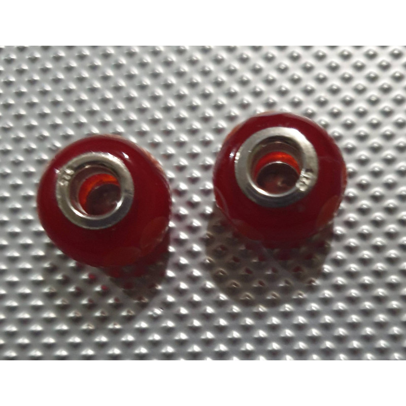 Charms 925 set of 2 red2