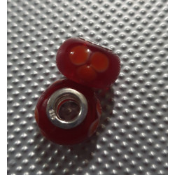 Charms 925 set of 2 red2