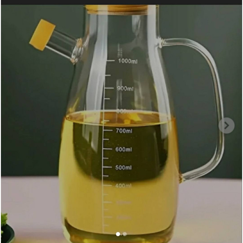 Glass oil container, 1 litre