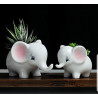 Set of 2 Elephant Flower Pots