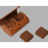 2 Slots Travel Watch Storage Box Portable Vintage Watch Roll Display Case for Women Men Watch Organizer