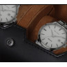 2 Slots Travel Watch Storage Box Portable Vintage Watch Roll Display Case for Women Men Watch Organizer