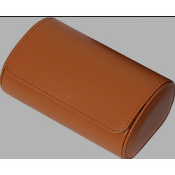 2 Slots Travel Watch Storage Box Portable Vintage Watch Roll Display Case for Women Men Watch Organizer