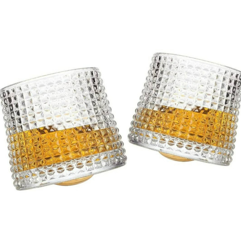 Textured Whisky Glass