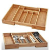 Extendable Bamboo Cutlery Tray (Large)