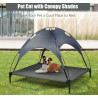 Elevated Pet Cot with Removable Canopy