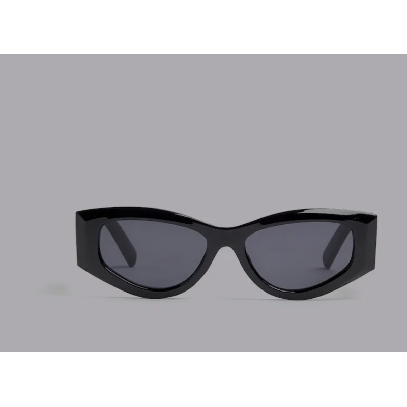 River Island Black Slim Cat Eye Chain Sunglasses