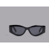 River Island Black Slim Cat Eye Chain Sunglasses