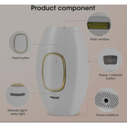 IPL Hair Remover, Mini Home Laser Permanent Hair Remover with 500,000 Flashes