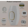 IPL Hair Remover, Mini Home Laser Permanent Hair Remover with 500,000 Flashes