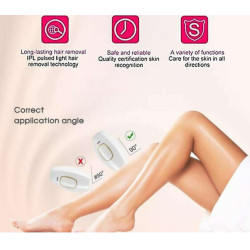 IPL Hair Remover, Mini Home Laser Permanent Hair Remover with 500,000 Flashes