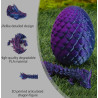 3D Printed Articulated Dragon with Detachable Mystery Scale Egg