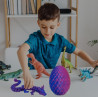 3D Printed Articulated Dragon with Detachable Mystery Scale Egg