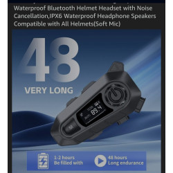 Helmet wireless earphone