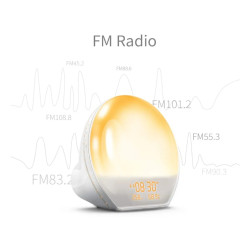 Angling wake-up light