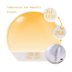 Angling wake-up light